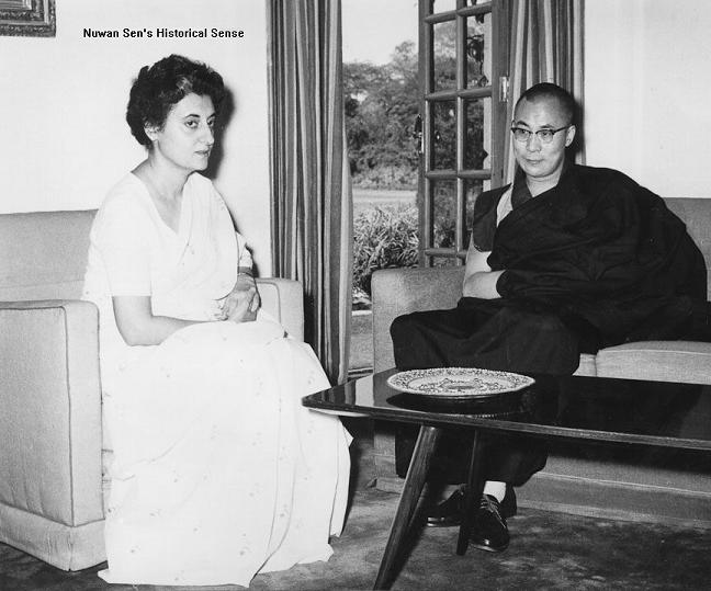 Indira with the Dalai Lama