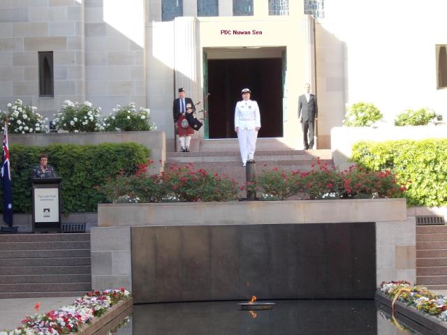 Australian War Memorial, closing ceremony PIX: Nuwan Sen