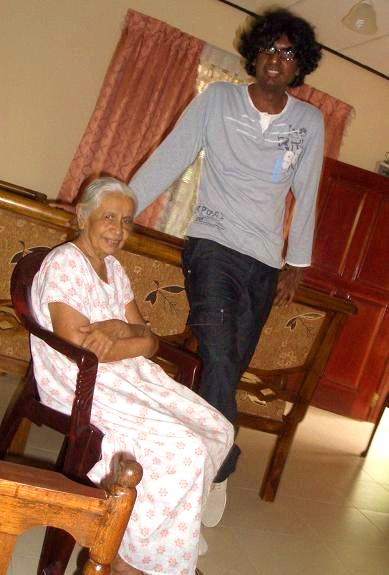 Attammi with her eldest Grandchild (Me aged 33) at my Aunt's (October 2008)
