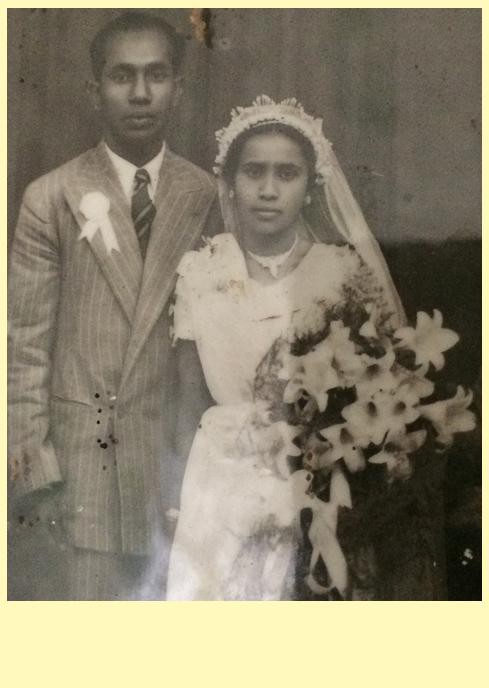 My (maternal) Grandparents, on their wedding day (10th JULY 1947)  