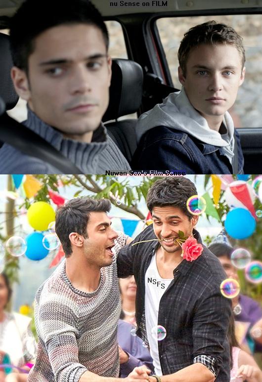 TOP: Edouard Collin and Théo Frilet; in  Olivier Ducastel and Jacques Martineau’s Nés en 68 (2008) BOTTOM: Fawad Khan and Sidharth Malhotra; in Shakun Batra’s Kapoor & Sons (2016)